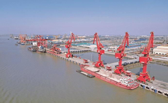 Public Wharf in Qiwei Operation Area, Taixing Port Area, Taizhou Port